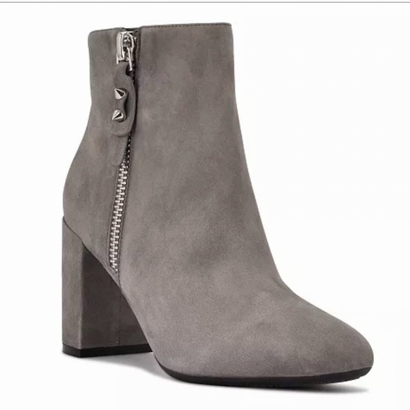 Nine West Shoes - Nine West • Takes 9x9 Dark Gray Suede  • Ankle Booties • Size 7